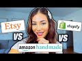 Etsy VS. Amazon Handmade VS. Shopify - Where to start for Artisans?