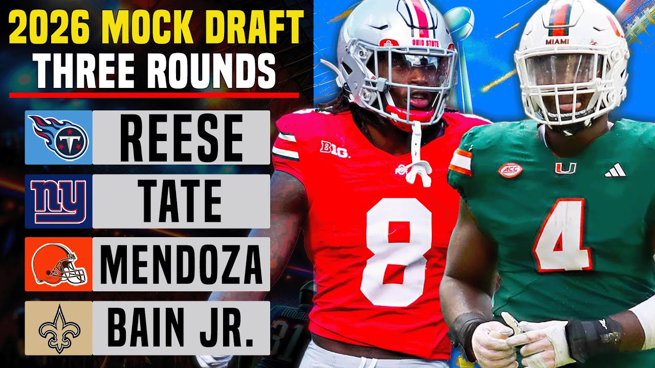 2026 NFL Mock Draft: Full 3-Round Shockers, Steals & Future Superstars