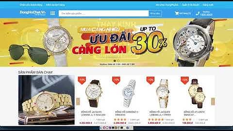 [Seri website đồng hồ] - Review tổng quan đồ án website bán đồng hồ php - laravel