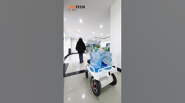 Four-Wheel Trolley Human Following Robot -Wireless Remote Control