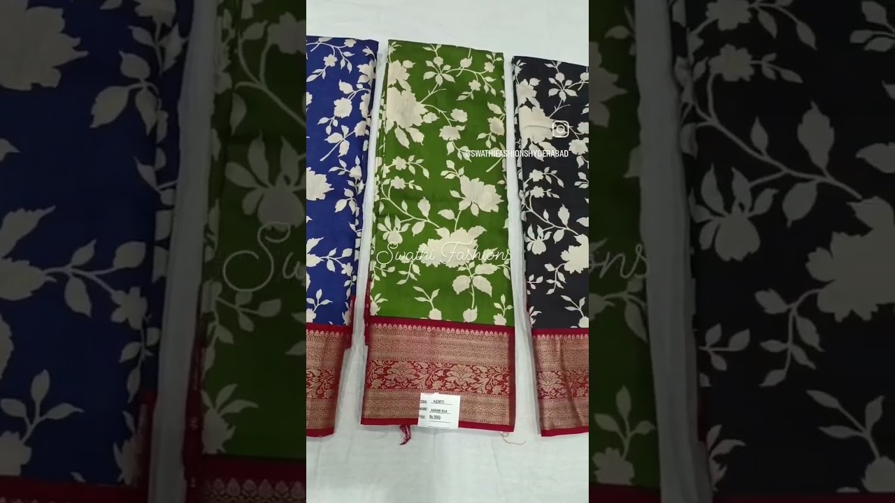 Assam silk sarees Rs.2200/- 