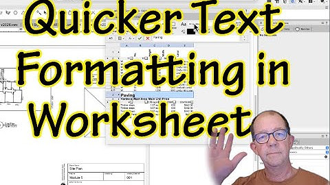 Wijzigingen in werkbladen in Vectorworks 2026 - Tekst opmaken