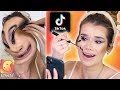 I Tried Doing My MAKEUP Using the TikTok WHIRLPOOL Filter!