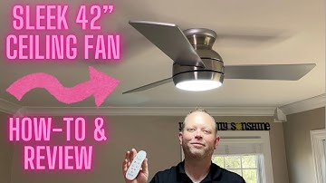 How to install a ceiling fan from Amazon - modern sleek fan review!
