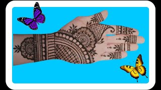 Simple mehndi design.