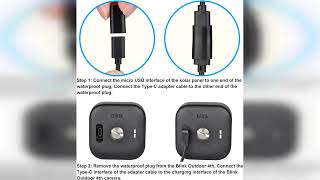 Review: Solar Panel for Blink Camera,4W Solar Panel Compatible with Blink Outdoor 4 (4th Gen)/...