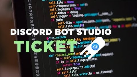 Discord Bot Studio 0.6.0 [TUTORIAL] - Ticket System