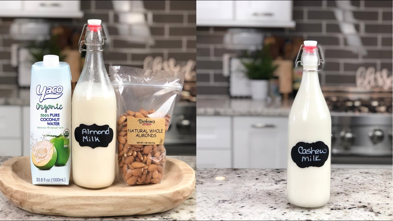 Homemade Almond Milk 🥛 & Cashew Milk 21 Day Daniel Fast YouTube