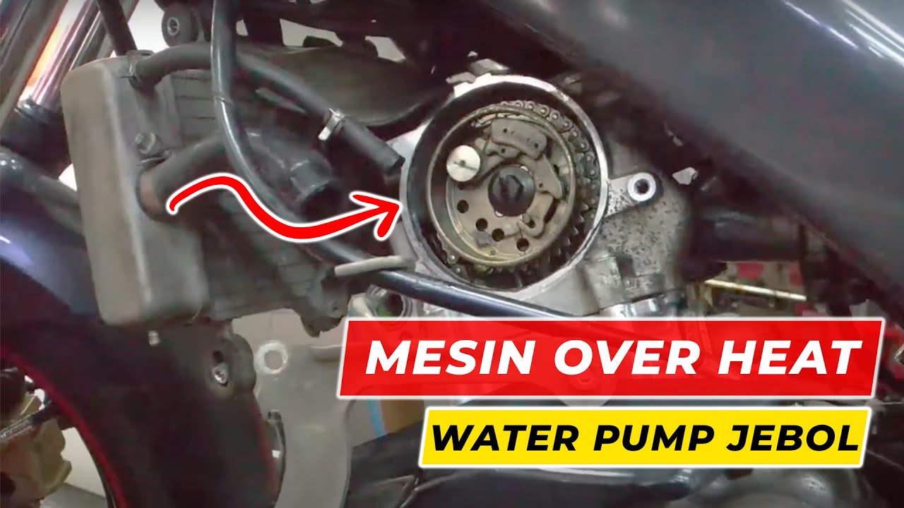 NEW VIXION OVERHEAT, WATER PUMP JEBOL.. YouTube
