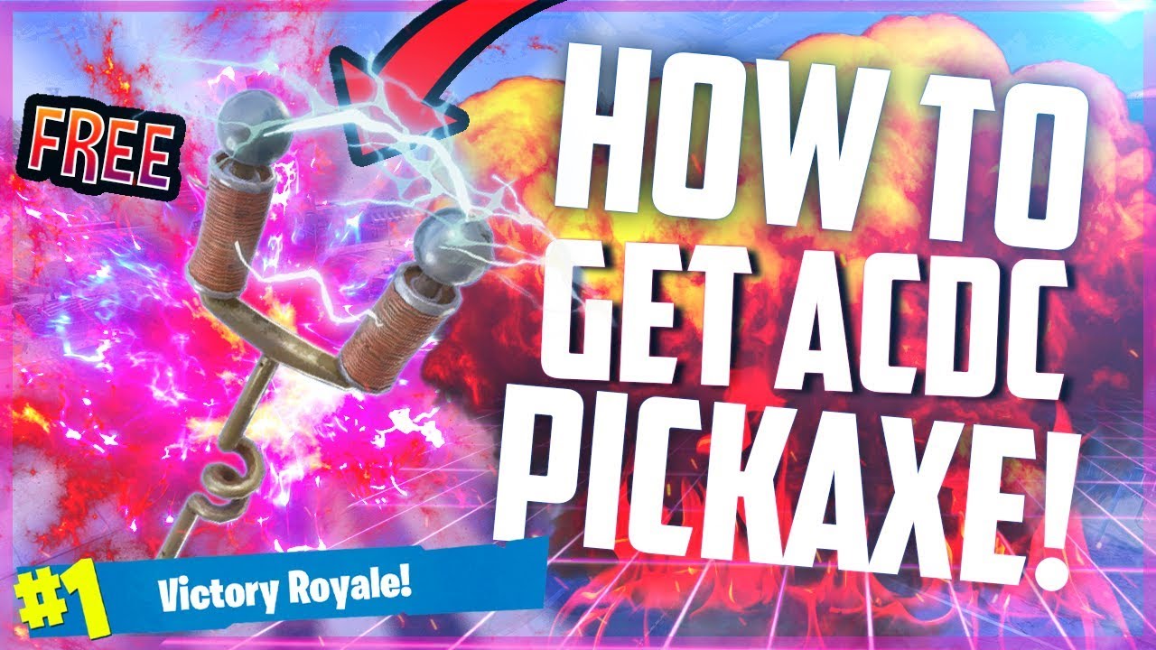 How to Get ACDC Pickaxe in Fortnite Season 8 for FREE! - YouTube