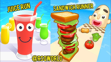 Sandwich 🥪 Runner lvl 376 to 380  & Juice 🧃Run lvl  227 to 230 gameplay 