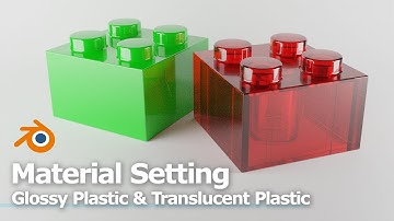 How to make Glossy Plastic and Translucent Plastic Material in Blender 3D - Part 4