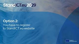 StandICT.eu - How to access the New Grants Platform