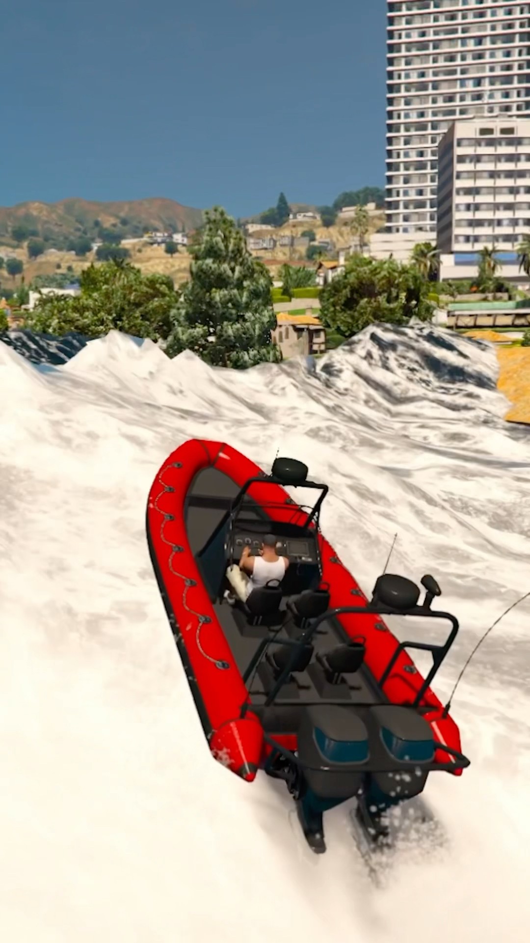 Intenté Sobrevivir a un Tsunami en GTA 5