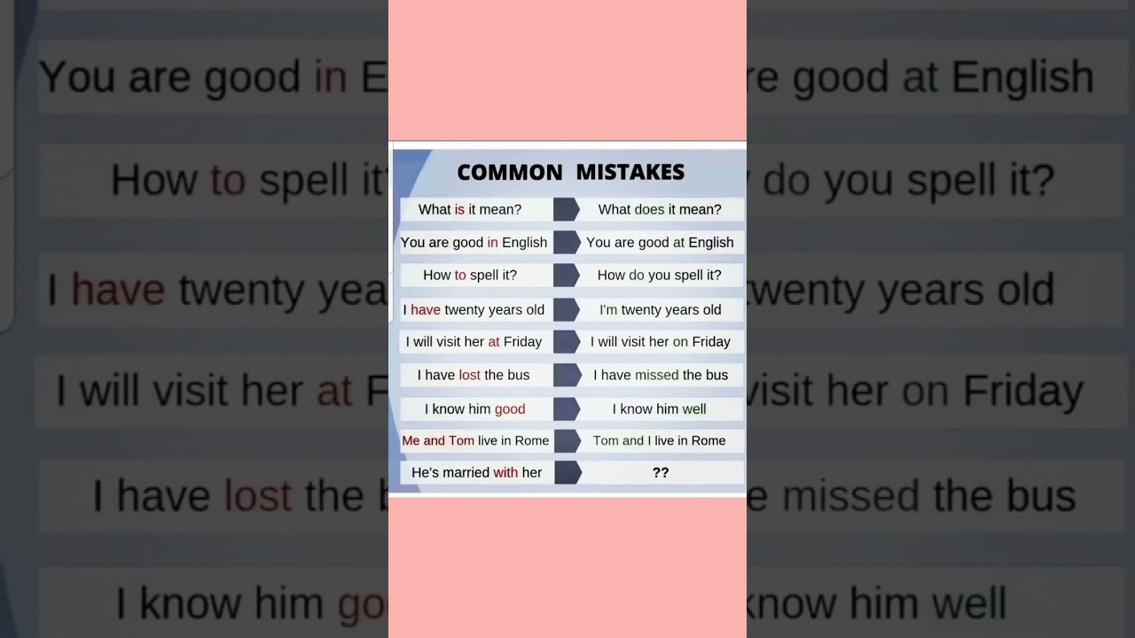 Common Mistakes in English/Subscribe 