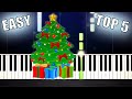 TOP 5 EASY PIANO CHRISTMAS SONGS by PlutaX