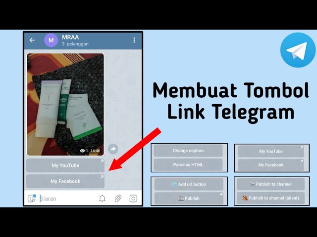 Cara Membuat Tombol Link Di Telegram Youtube
