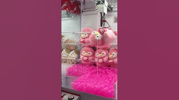 Round1 claw machine! (Double tap technique) #round1 #clawmachine #shorts#plushies#shortsvideo