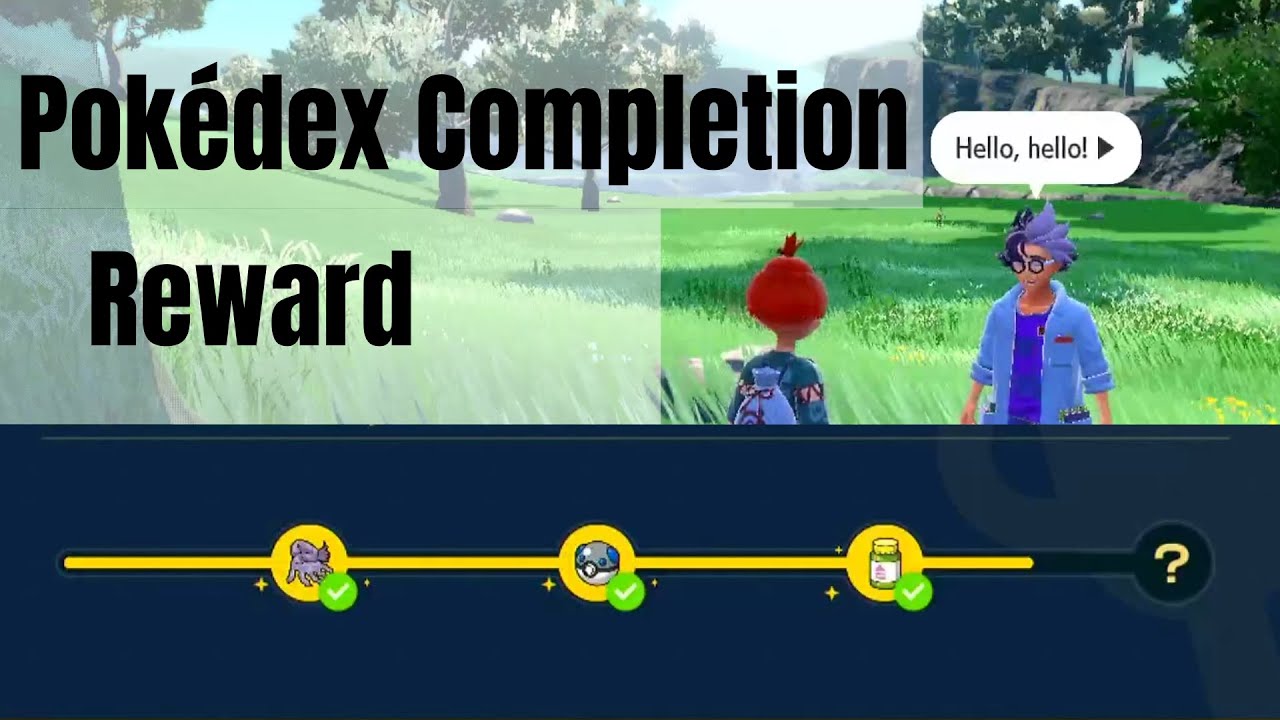 Pokemon Scarlet & Violet Pokedex Completion Reward! 