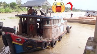 [710] The tugboat towed the barge through the dam's gate with great difficulty by NGUYEN CHE LINH CHANNEL 20,756 views 1 month ago 19 minutes