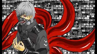 Ken Kaneki [Tokyo Ghoul] Drawing Time-Lapse