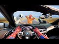 Morning rountine of rich spiderman  fighting bad guy  drive a car  swimming  