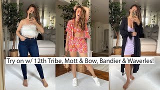 Size M Try-On w/ 12th Tribe, Mott & Bow, Bandier & Waverles!
