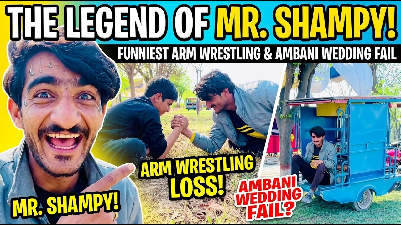 Shampy The Legend of Mr. Shampy! Funniest Arm Wrestling & Ambani Wedding Fail ...