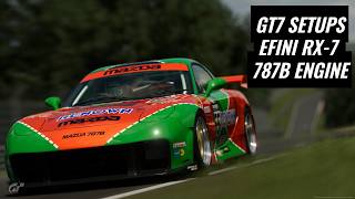 Efini Rx-7 787B Swap Fully Upgraded Tune - Setups For Simpletons - Gran Turismo 7