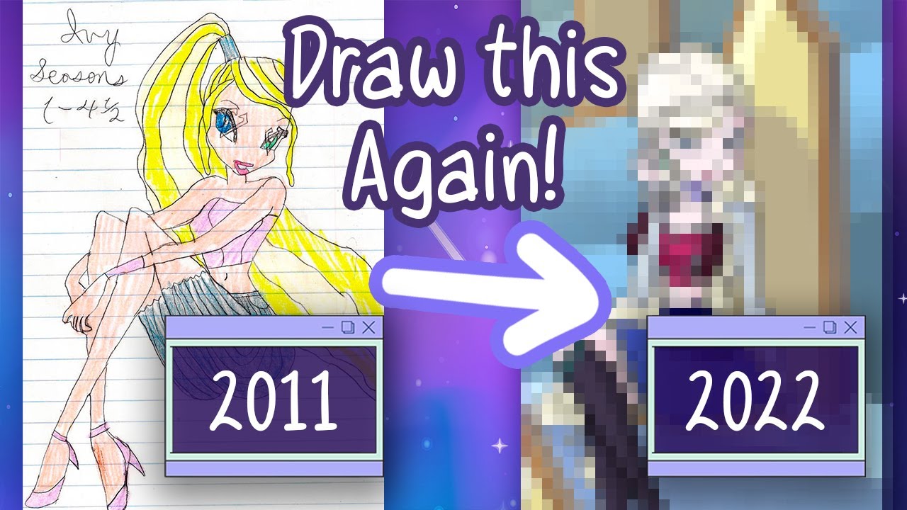 ReDrawing My OC 11 Years Later | Art Time Lapse - YouTube