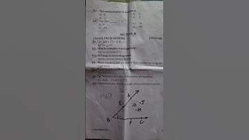 Class 6 ICSE Maths question paper first term