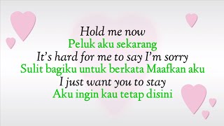 Chicago - Hard To Say I'm Sorry - Lyrics ( Terjemahan Indonesia )