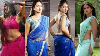 Anushka Shetty best looks in saree 😍😱