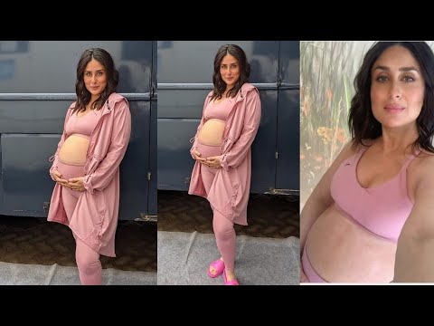 Pregnant Kareena Kapoor Khan looks so charming Flaunting her baby bump !!