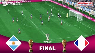 FIFA 23 | Argentina vs France | FIFA World Cup 2022 Qatar Final | PC Gameplay | Crazy Match
