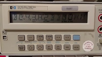 HP 3478A Power On Issue