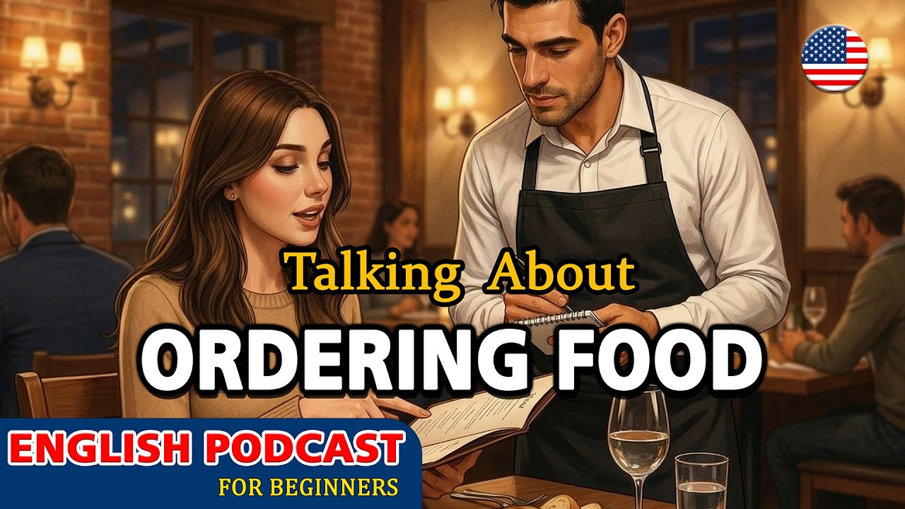 How to Order Food in English | Easy English Conversation Practice | (Beginner–Intermediate)