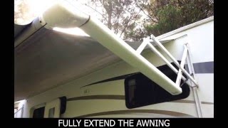 how to replace an electric awning fabric