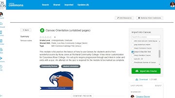 Canvas Orientation Module for CRC