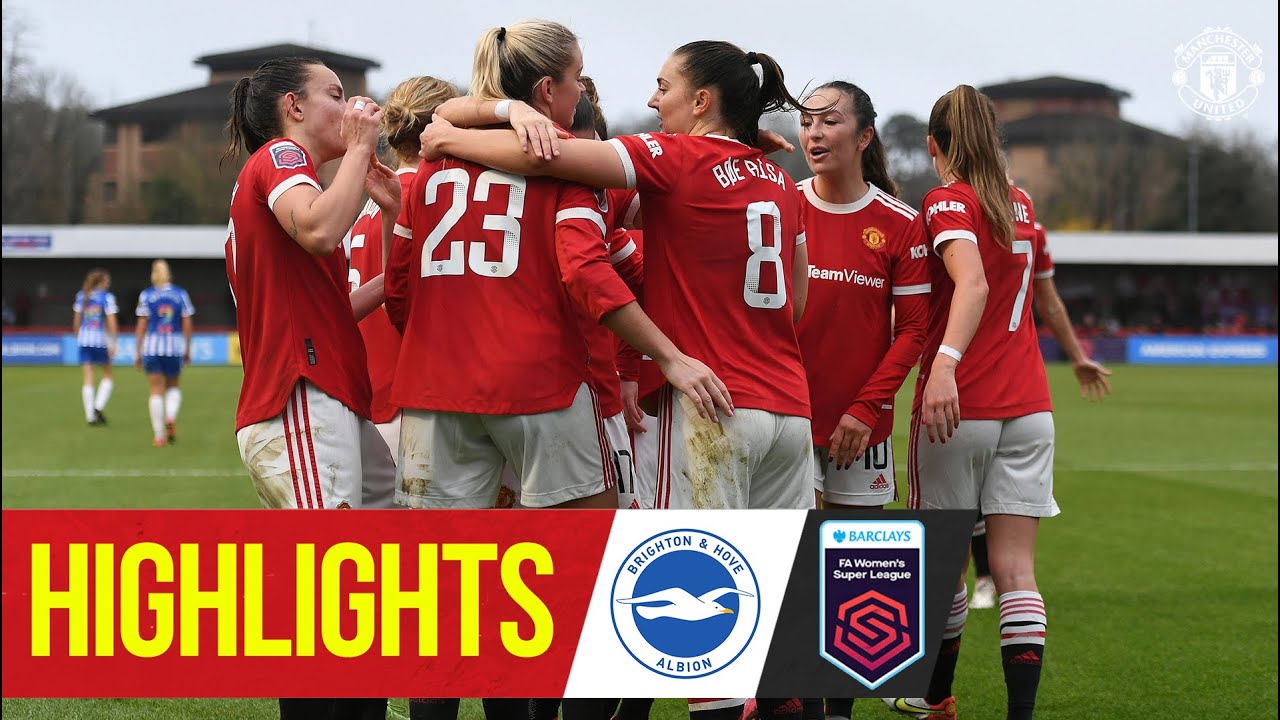 FA Women's Super League Highlights Brighton 02 Manchester United