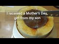 息子から母の日のプレゼントが届いた‼️