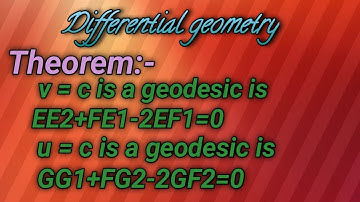 Necessary and sufficient condition a curve is a geodesic prove equations|knowledge by mathematicians