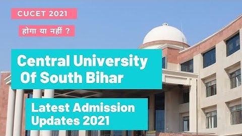 Cusb Entrance Exam 2021 | Cusb Admission 2021 updates | #CusbEntranceExam2021 #Cucet2021