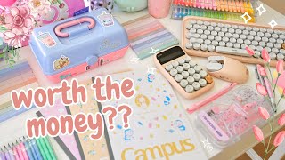 Testing viral aesthetic school supplies **don't buy these**