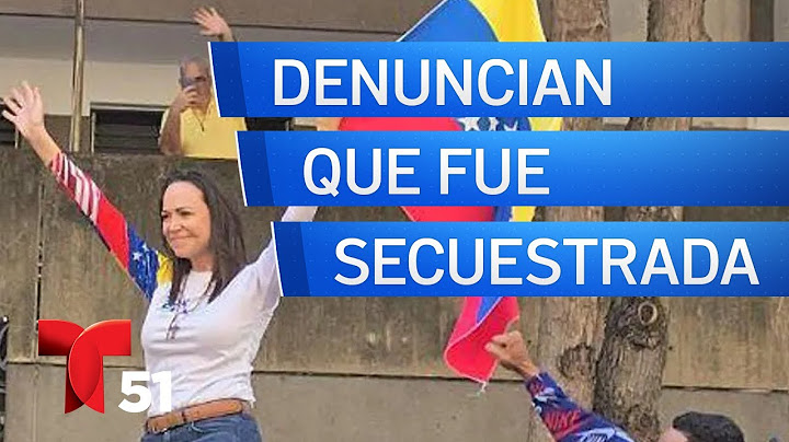 Informan detención de María Corina Machado tras aparecer en concentración en Venezuela