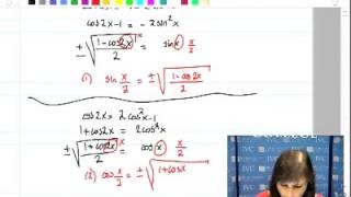 27  Trig 1 Half Angle Formulas