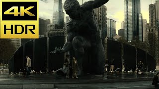 Superman Statue Gets Vandalized Scene | Batman V Superman Ultimate Edition (2016) Movie Clip 4K HDR