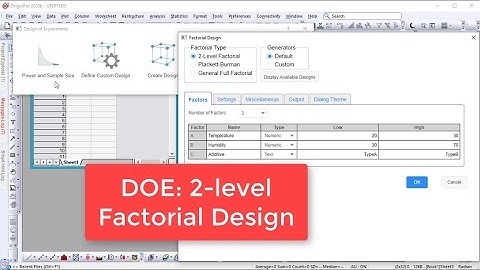 Design of Experiments: 2-level Factorial Design
