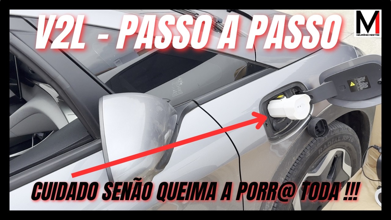 V2L CARRO ELÉTRICO - ENTENDENDO DE VEZ - PASSO A PASSO - BYD
