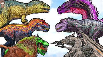 Vanilla Dinos VS Dragons Evolved Creatures | ARK Mod Battle Ep.220